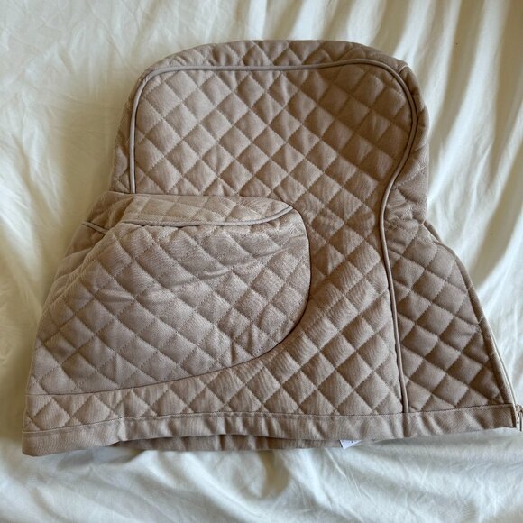 NWOT, KITCHENAID Fitted Tilt-Head Stand Mixer Cover Quilted, Milkshake / Beige - Picture 11 of 13